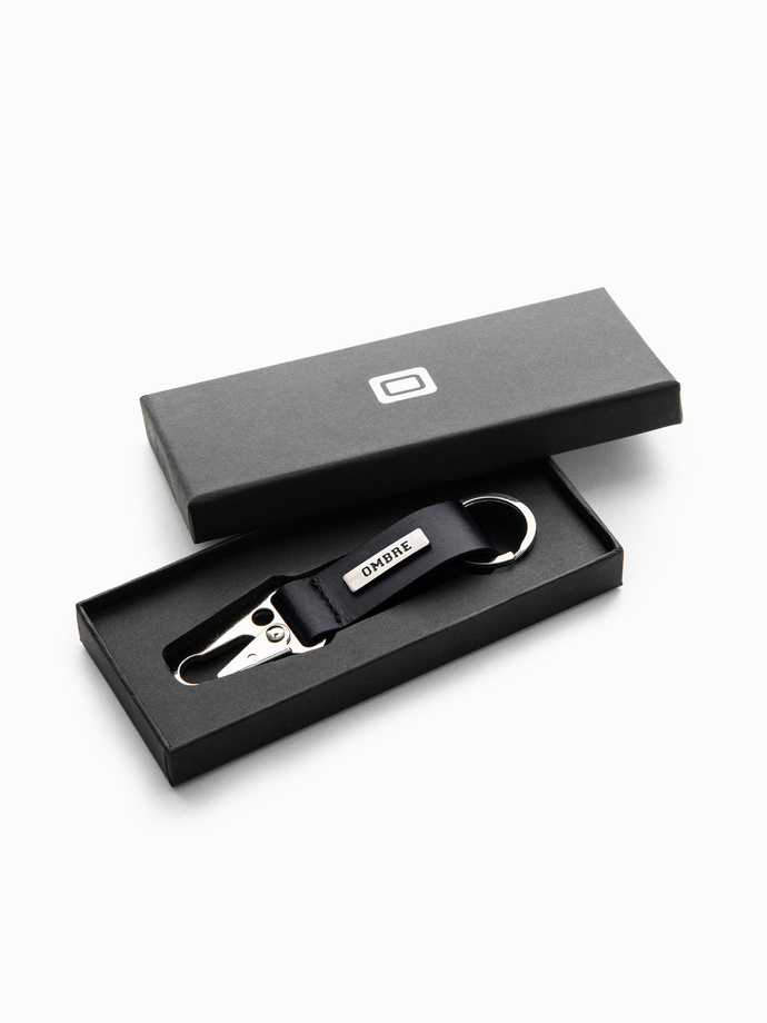 Pánská klíčenka s karabinou - černá V1 OU-ACKC-0100