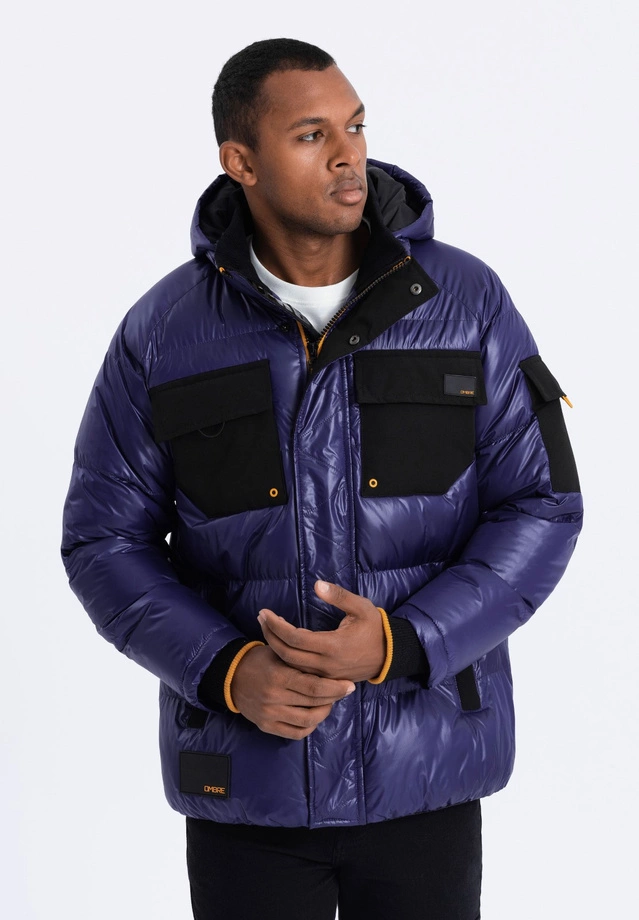 Men's winter jacket - violet C457