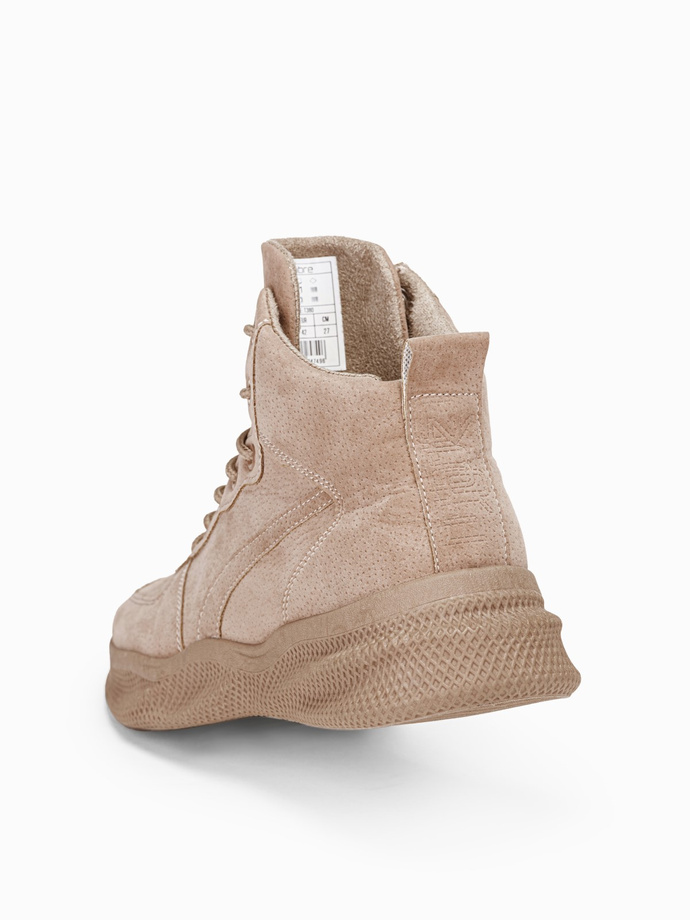 Trappers de iarna barbati - bej T380