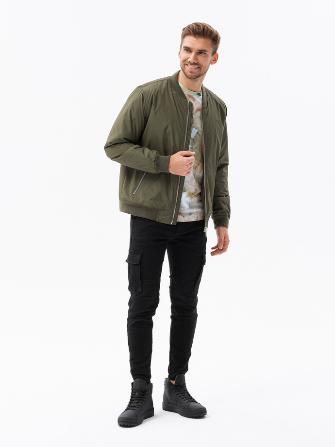 Men's bomber jacket - olive V2 C538