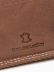 Men's leather wallet - light brown A417