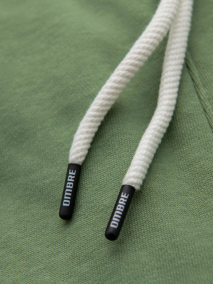 Pánské tepláky bez podšívky - zelené V3 OM-PABS-0206