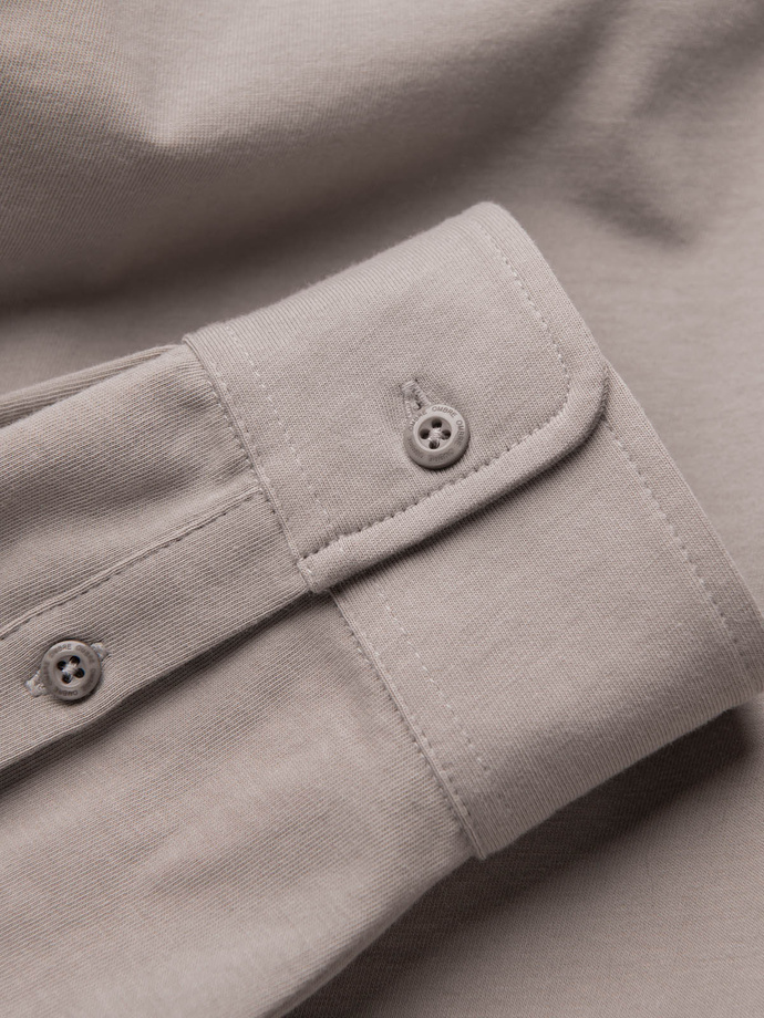 Vyriški medvilniniai trikotažiniai marškiniai REGULAR - pelenai V5 OM-SHCS-0138