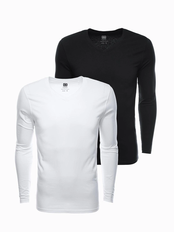 Vyriškas V-NECK rinkinys ilgomis rankovėmis - mišrus 2 vnt. V2 Z41