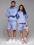 Unisex sweatshirt with hood and pockets - lavender V9 OU-SNBC-0105