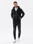 Men's zip-up sweatshirt - black V1 B1421