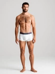 Klasické pánské boxerky s pruhem a gumou - 3 balení OM-UNBO-0109