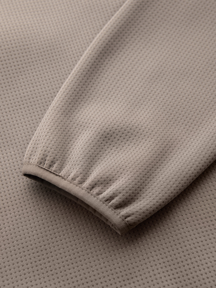 Jachetă sport ușoară colorată pentru bărbați cu fleece - maro și bleumarin V1 OM-JANP-0194