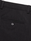 Elegantiškos vyriškos SLIM FIT chino kelnės - grafito spalvos V2 OM-PACP-0191