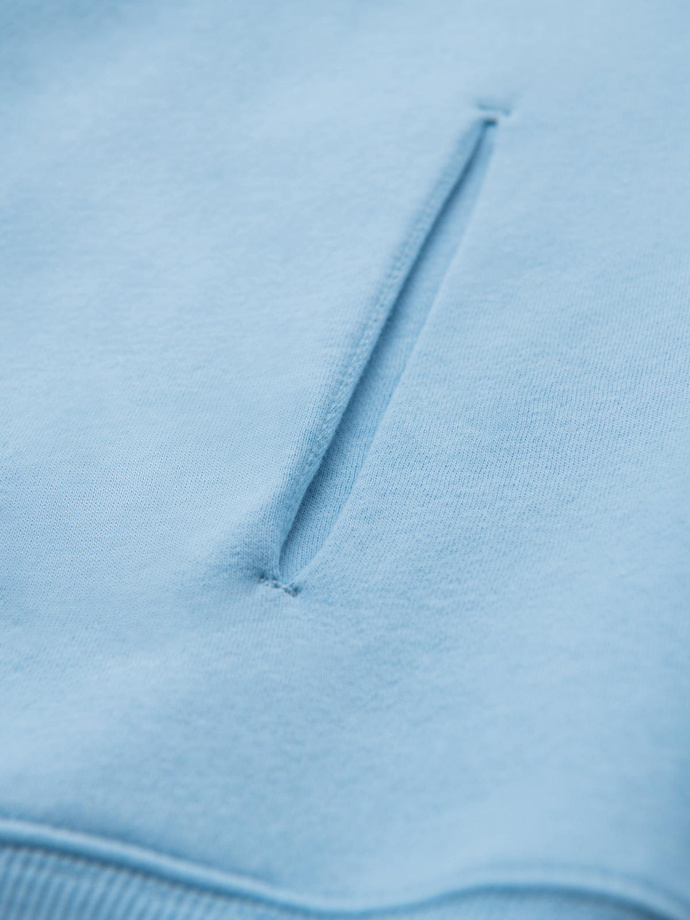 Unisex mikina s kapucňou a vreckami - modrá V8 OU-SNBC-0105