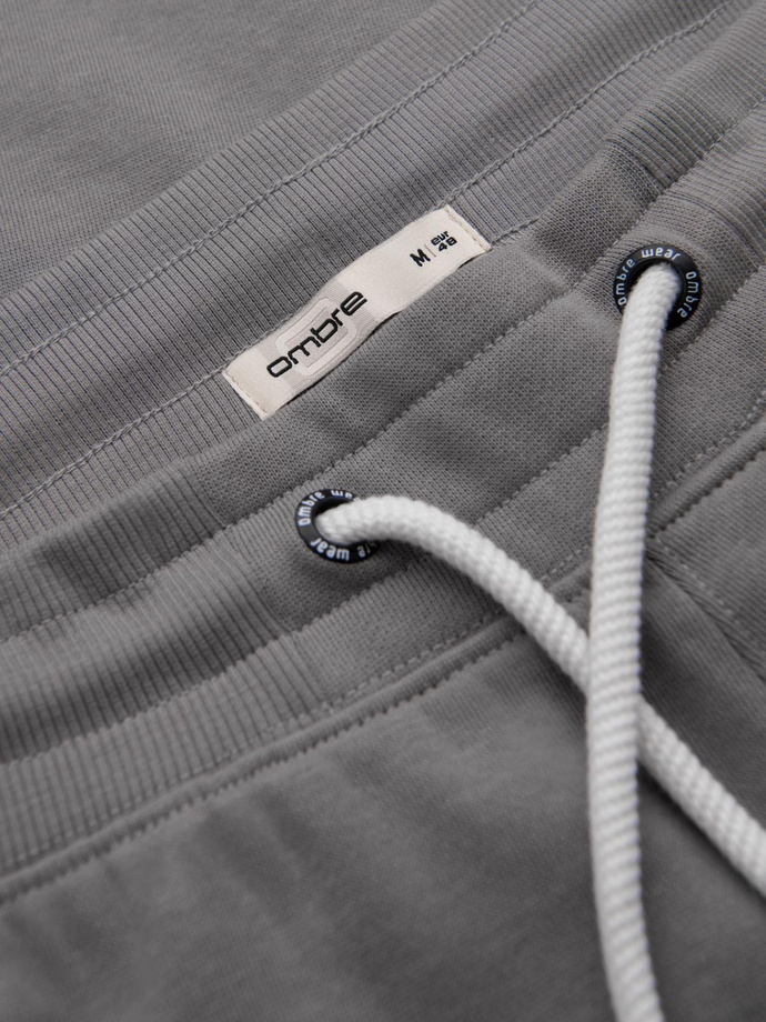 Vyriškos sportinės kelnės be pamušalo - pilkos V8 OM-PABS-0206
