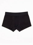 Pánske bavlnené boxerky s logom - 3-pack čierne V1 OM-UNBO-0105