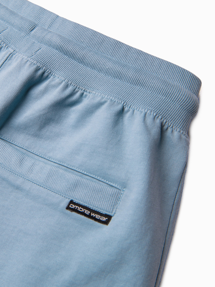 Men's knit shorts - light blue V3 W291 