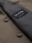 Jachetă elegantă SLIM FIT pentru bărbați cu raion - verde măsliniu V5 OM-BLZB-0135