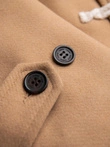 Men's wool and hooded duffle coat - light brown V1 OM-COWC-0131