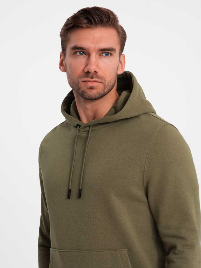 Set trening BASIC pentru bărbați tricoul kangaroo + pantaloni de jogging - olive V2 Z85