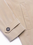 Men's mid-season coat - beige C269
