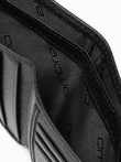 Men's leather wallet - black A608