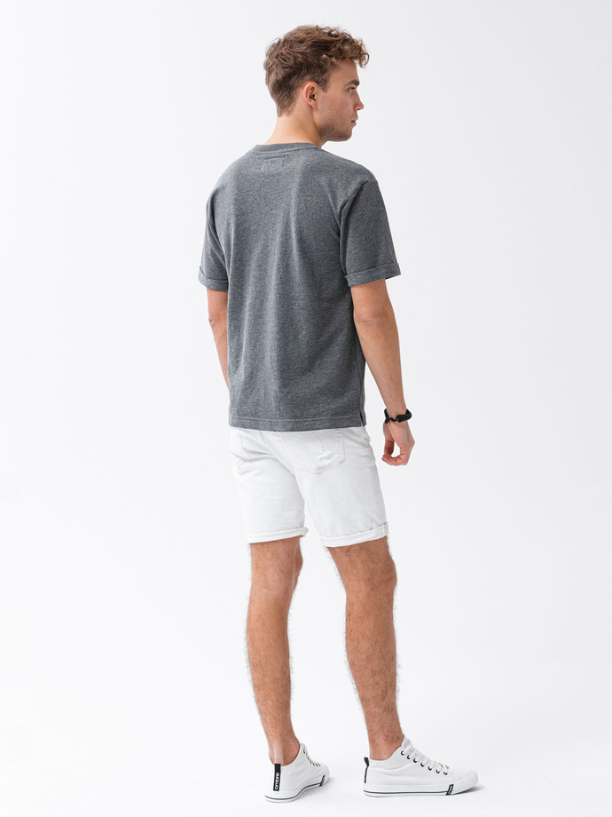 Men's printed t-shirt - black S1371