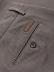 Men's REGULAR FIT chino pants with fine texture - gray V1 OM-PACP-0184