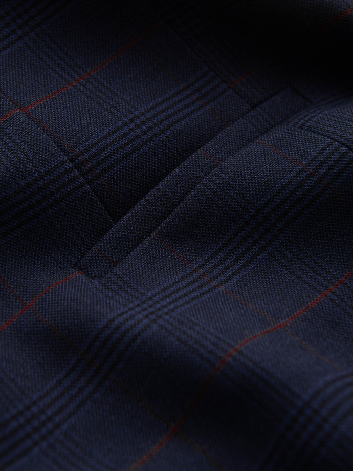 Vyriška liemenė be atvartų - tamsiai mėlyna V1 OM-BLZV-0123