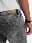 Vyriškos džinsinės kelnės SLIM FIT - pilkos V4 OM-PADP-0110