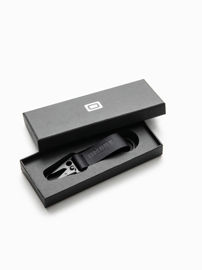 Breloc pentru bărbați cu carabină - negru V1 OU-ACKC-0100