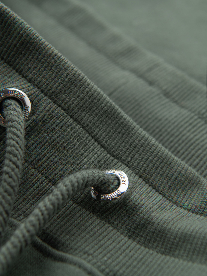 Pantaloni de trening bărbătești din tricot structurat - grafit V5 OM-PASK-0211