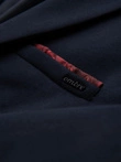 Men's knitted jacket with a fitted cut - navy blue V3 OM-BLZB-0100
