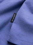 BASIC men's cotton classic tee with v-neck - purple V12 OM-TSBS-0145