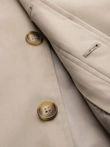 Men's minimalist coat with detachable vest - beige V1 OM-COLC-0139