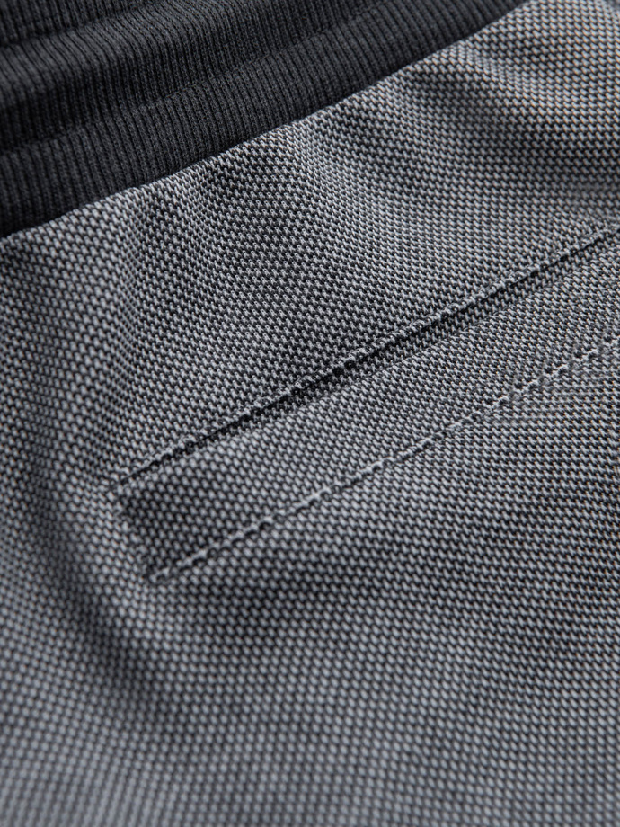 Pantaloni de trening bărbătești din tricot structurat - grafit V5 OM-PASK-0211