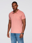 Tricou polo clasic din bumbac - roz V4 OM-POWS-0142