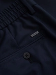 Pantaloni chino pentru bărbați cu talie elastică SLIM FIT - albastru marin V3 OM-PACP-0157