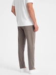Pantaloni chino croiți pentru bărbați - bej închis V5 OM-PACP-0151