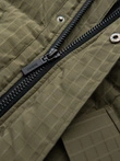 Outdoorová dlouhá pánská bunda parka - olivová V4 OM-JALJ-0201