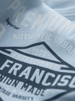 San Francisco men's printed cotton t-shirt - blue V1 OM-TSPT-0120