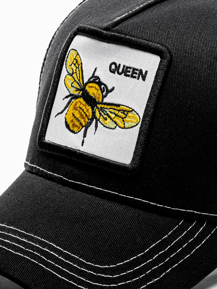 Vyriška kepurė su snapeliu - juoda H067