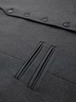 Vestă de costum pentru bărbați cu detalii clasice și căptușeală - grafit V3 OM-BLZV-0142