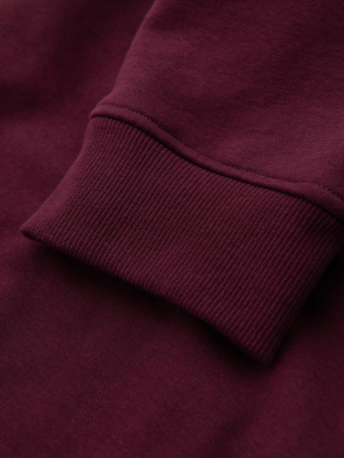 Pánske bavlnené tepláky BASIC joggers - bordová V3 OM-PABS-0174