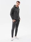 Men's set hoodie + pants - dark grey Z49