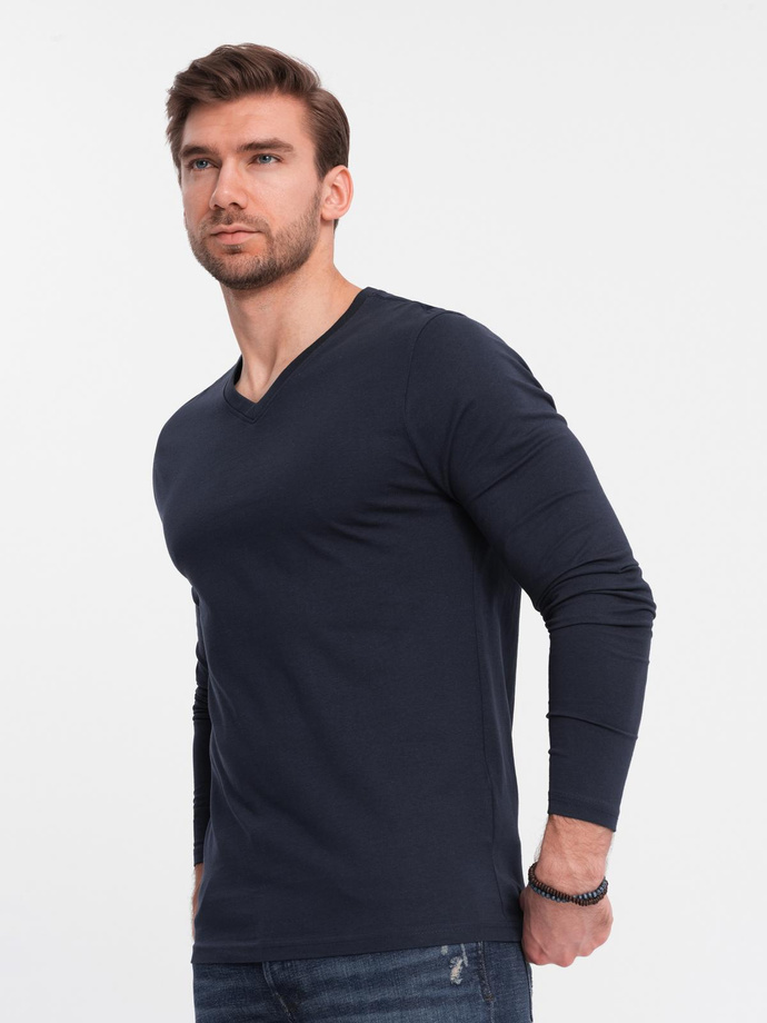 Pánsky set s dlhým rukávom V-NECK - mix 2-pack V6 Z41