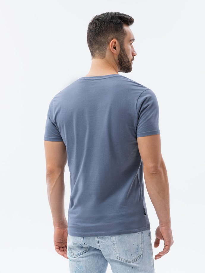 Men's plain t-shirt - denim S1370