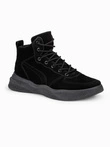 Trappers de iarna barbati - negru T380