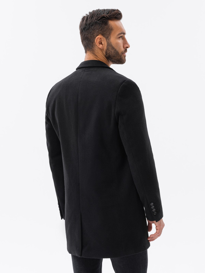 Men's coat - black C432
