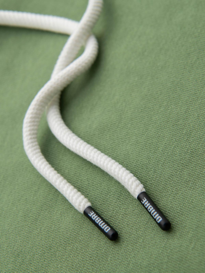 Hanorac BASIC kangaroo pentru bărbați cu glugă - verde V3 B1674