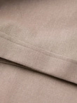 Men's linen blend rolled up chino pants - light brown V3 OM-PACP-0198