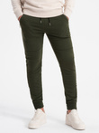 Pantaloni de trening jogger pentru bărbați - olive V1 OM-PASK-22FW-004