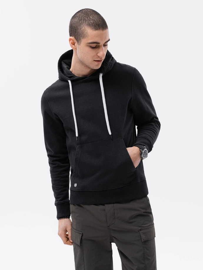 Men's hooded sweatshirt - black B1147