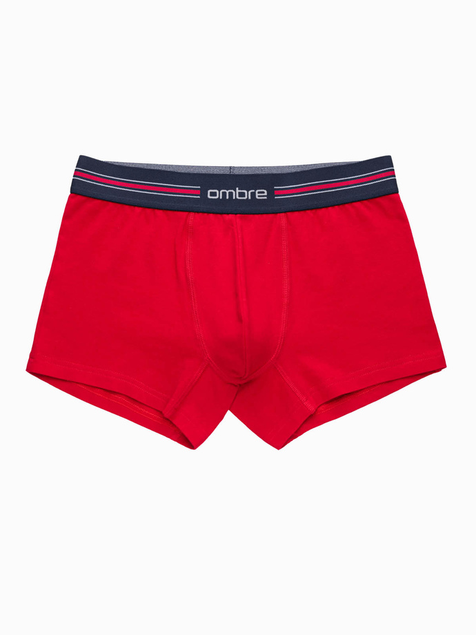 Classic fit men's boxer shorts with striped elastic band - 3 pack mix OM-UNBO-0109